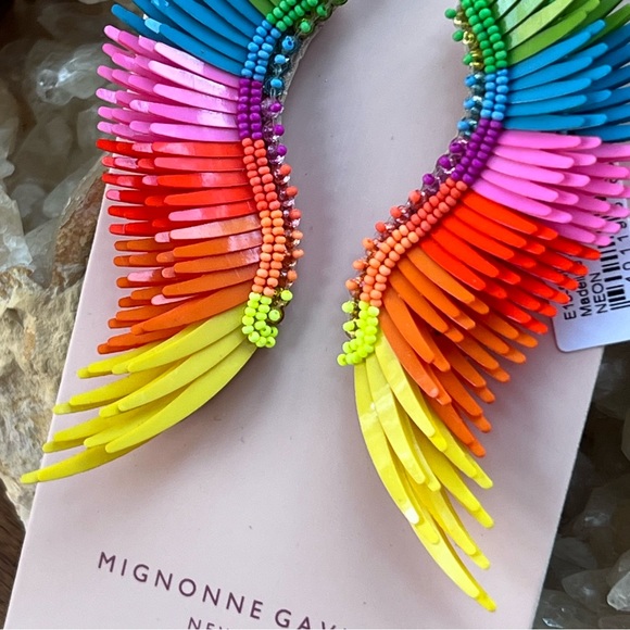 ๐บ๐HP๐๐บ NWT Mignonne Gavigan Madeline Earrings Neon Rainbow - Picture 12 of 16